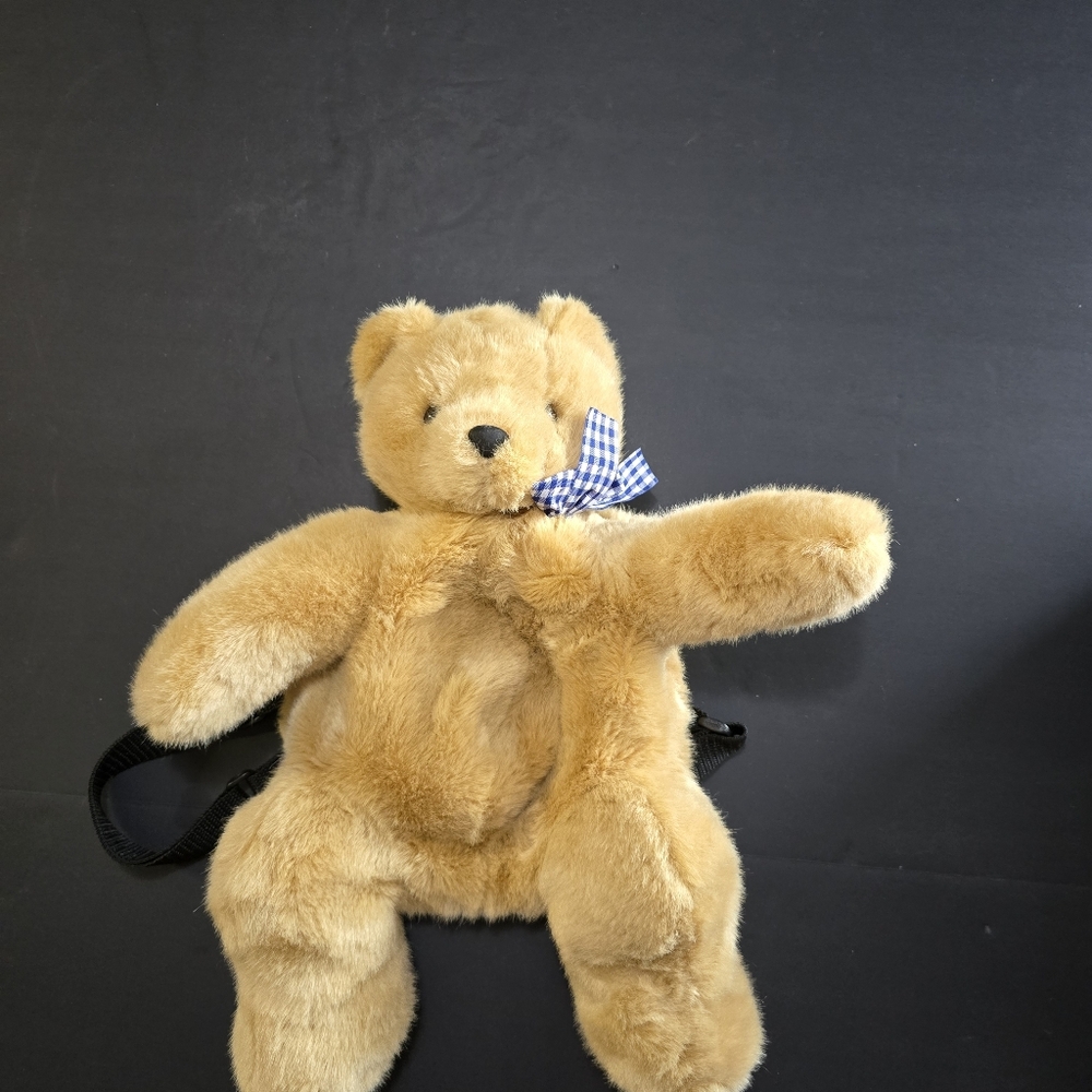 Vintage Teddy Bear Backpack Brown 16" SKM Enterprises Inc USA